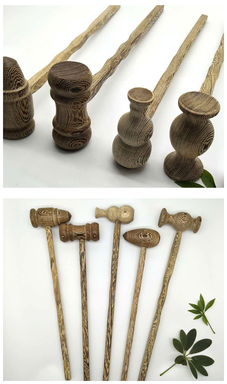 批發(fā)雞翅木按摩捶錘鴨蛋捶子木制品工藝品按摩錘